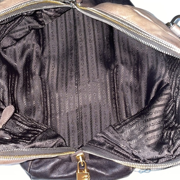 Authentic Prada Ombré Glacé Double Zipper - Picture 13 of 13